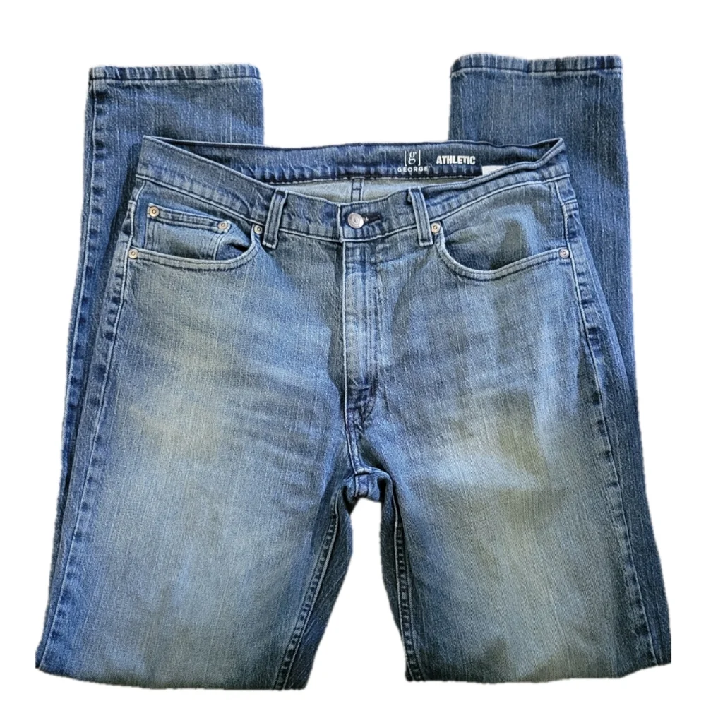 Classic Blue Denim Jeans By George Size 34 X 34